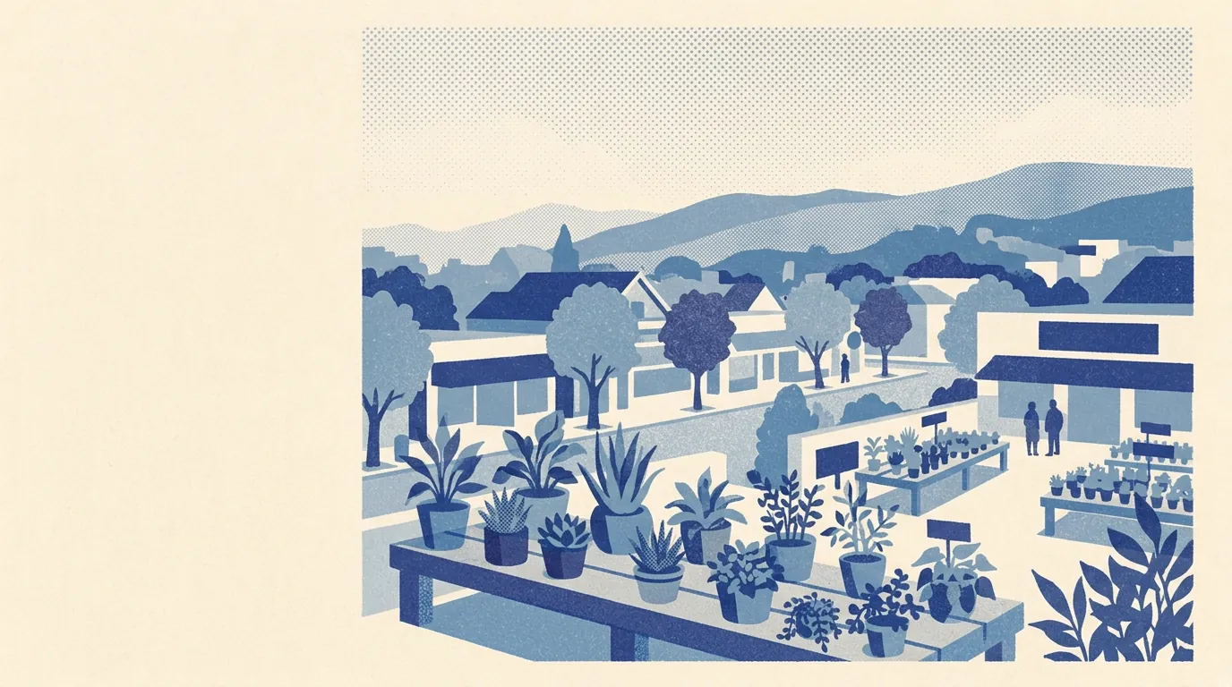 Illustration of plant nurseries in Berkeley